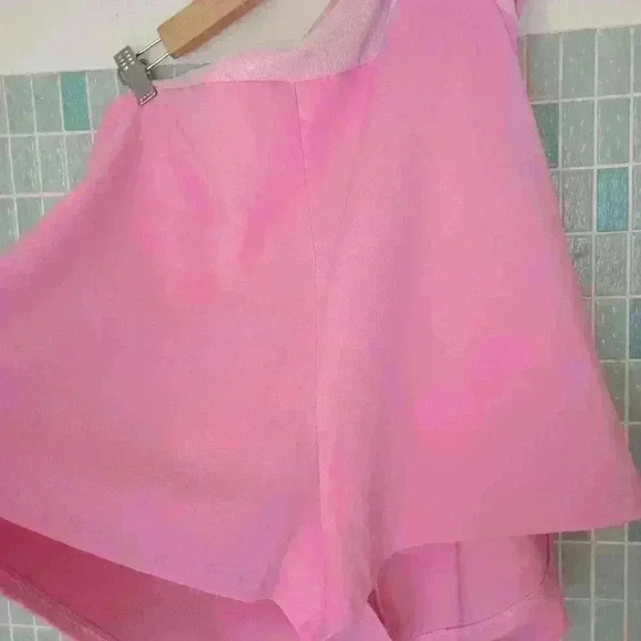 Zara Plus Size Short Strap Dress with Built in Shorts Barbie Pink - Picture 14 of 15